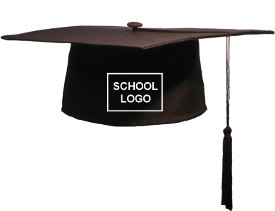 Bestel Square Caps met schoollogo